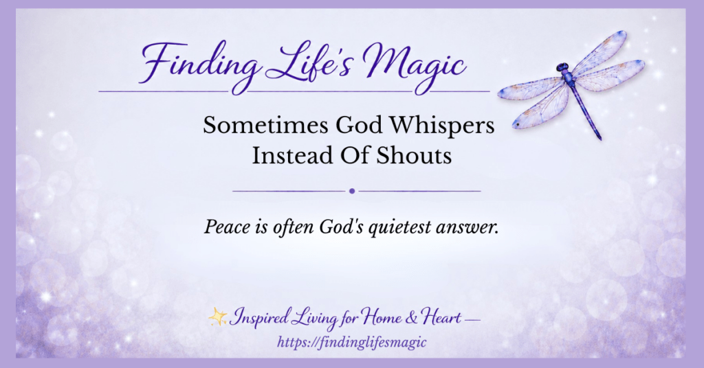 Sometimes God Whispers