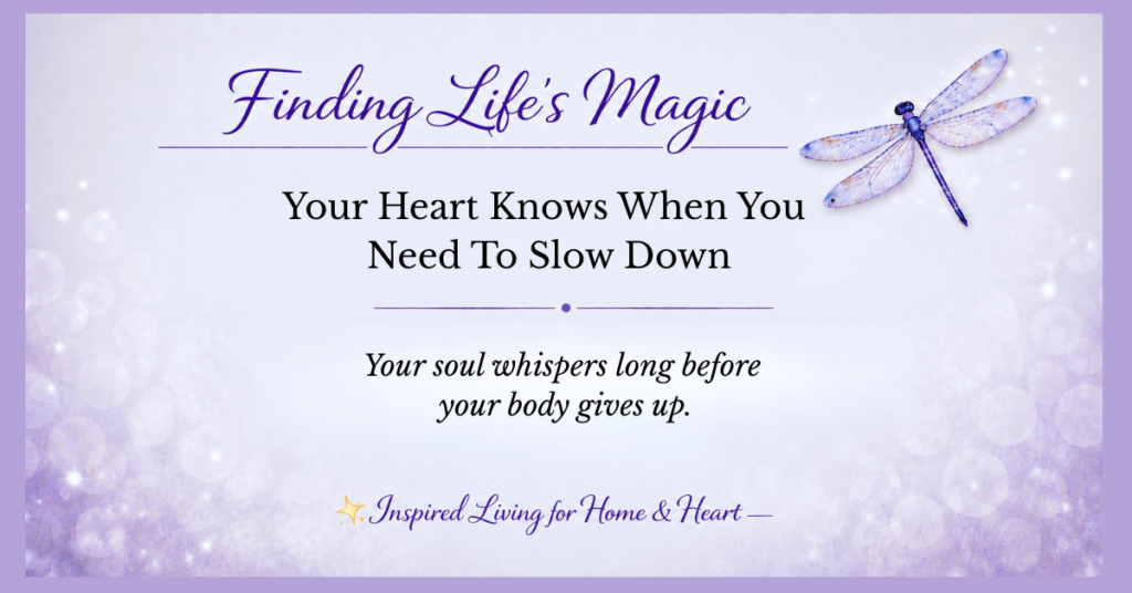 Woman resting peacefully, reminder that your heart knows when you need to slow down