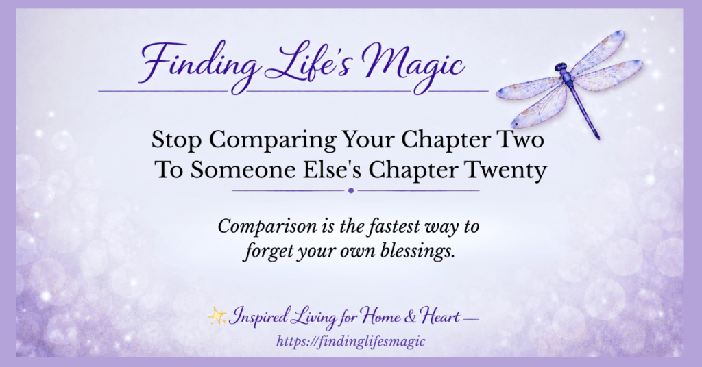 Stop Comparing Your Chapter Two To Someone Else's Chapter Twenty