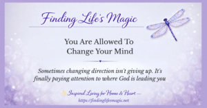 giving yourself permission to grow inspirational quote by Finding Lifes Magic
