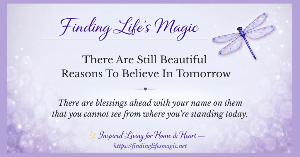 Holding onto hope inspirational faith quote about blessings ahead