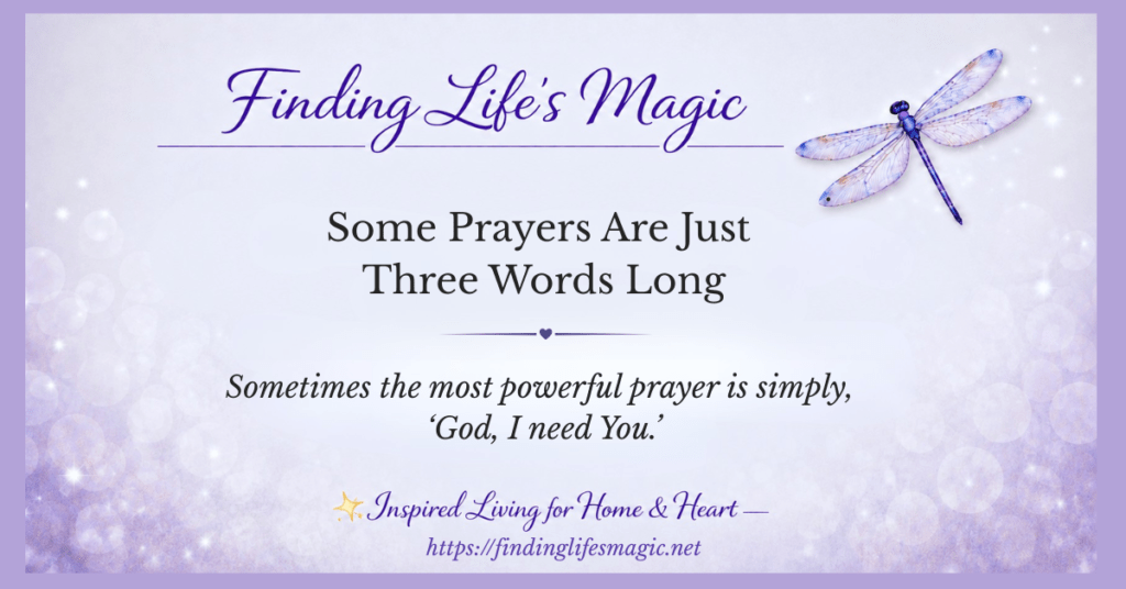 honest prayer encouragement for women who feel they don't have the right words to pray