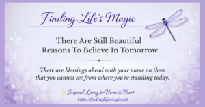 Holding onto hope inspirational faith quote about blessings ahead